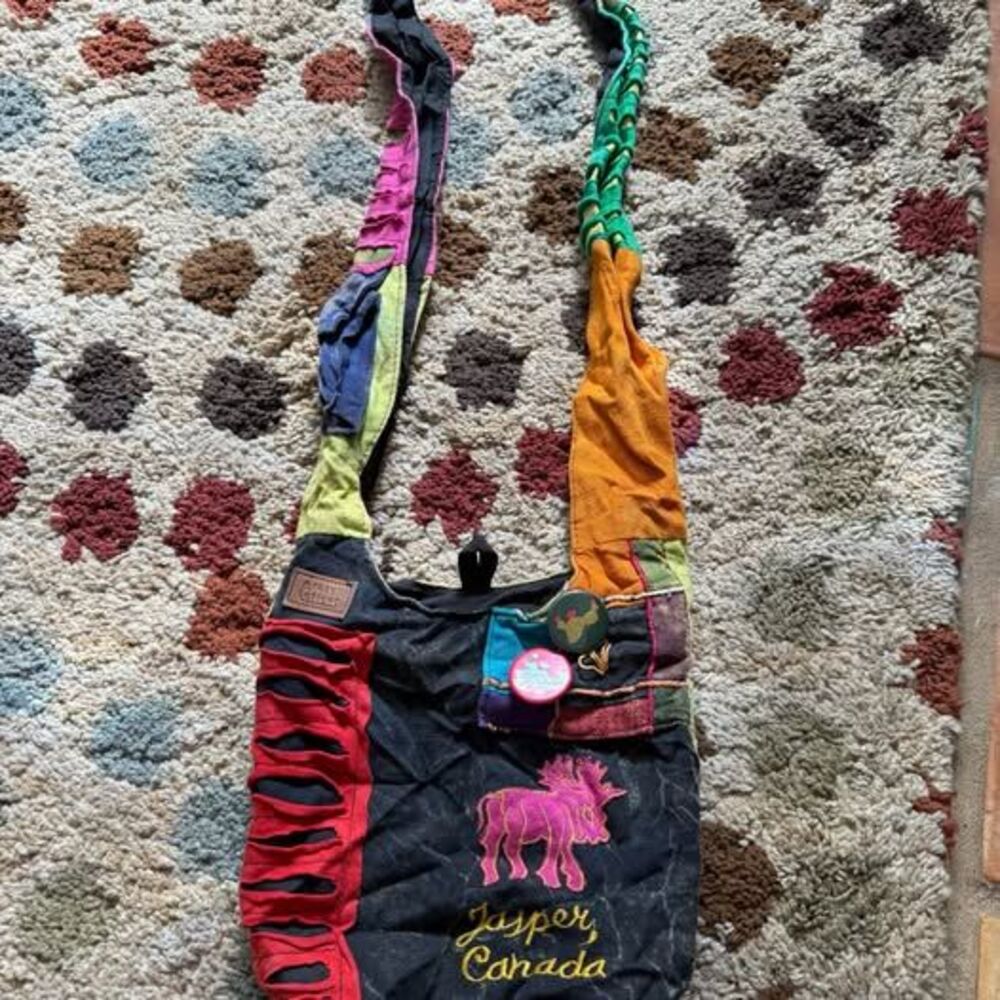 Crazy Cotton Jasper Canada hippy Patchwork Hobo Bag